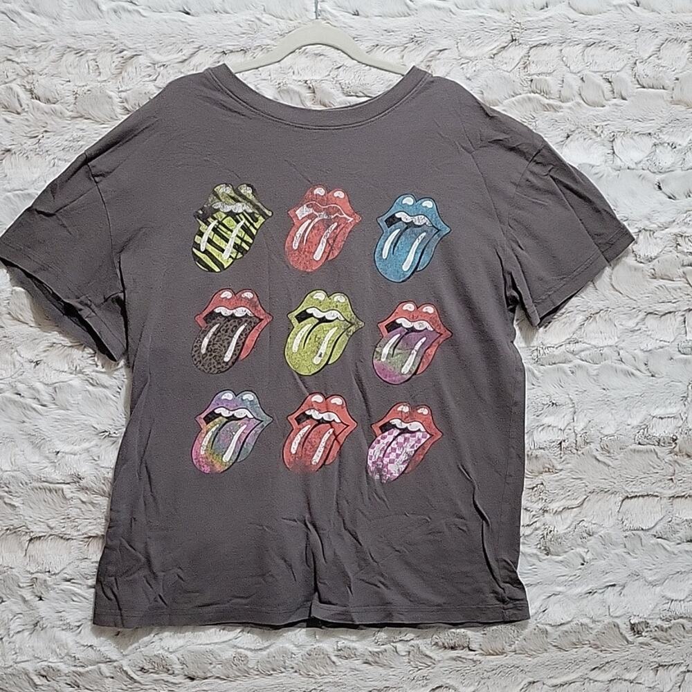 The Rolling Stones Band Tee, Graphic Top, 100% Cotton Shirt, Unisex Sz S